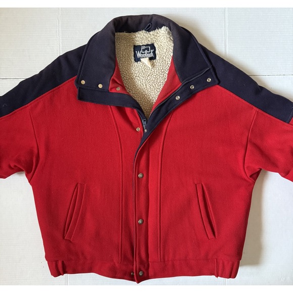 Woolrich Other - WOOLRICH - Men's Vintage Red Wool Bomber Jacket - Size X-Large - XL*